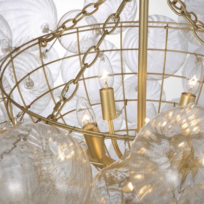 Shown in Gild with Gold Fleck finish, detail view, lit
