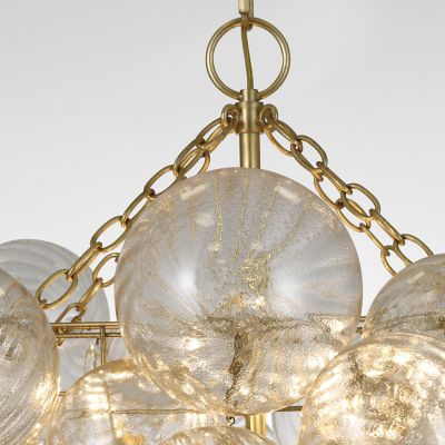 Shown in Gild with Gold Fleck finish, detail view, lit