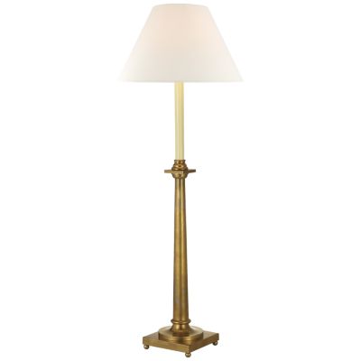 Chapman & Myers Ring Form Small Table Lamp in Antique-Burnished Brass