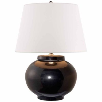 Carter Round Table Lamp (White Stoneware) - OPEN BOX RETURN