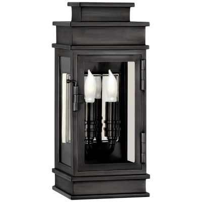Linear Outdoor Wall Sconce (Clear|Bronze|Large) - OPEN BOX