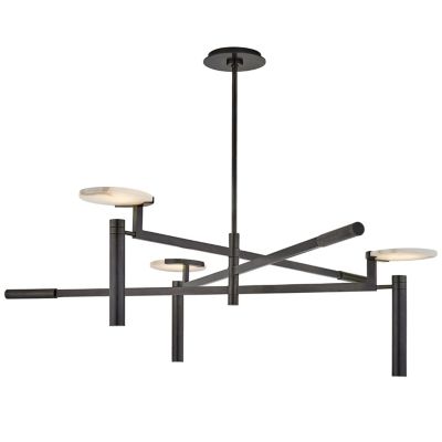 Shown in Bronze finish, 45 Inch size, lit
