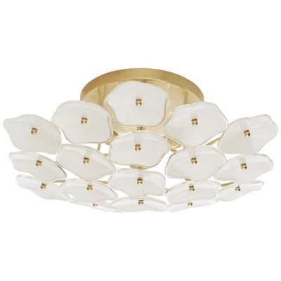 Leighton Flushmount(Cream Tinted/Soft Brass)-OPEN BOX RETURN