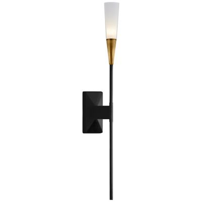 Stellar Single Tail Wall Sconce (Black and Brass) - OPEN BOX