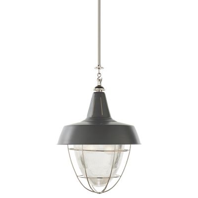 Henry Pendant w/Prismatic Glass (White|Brass) - OPEN BOX