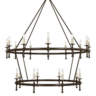 Classic Two-Tier Ring Chandelier