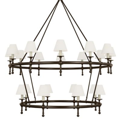 Classic Two-Tier Ring Chandelier