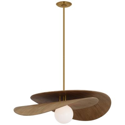 Shown in Hand-Rubbed Antique Brass and Natural Oak finish