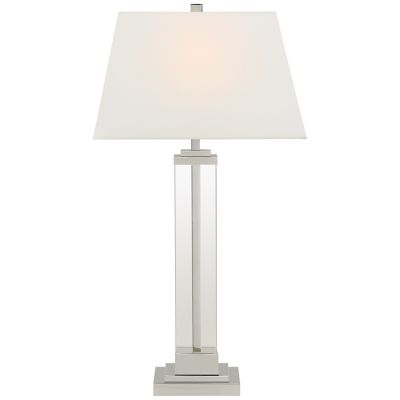 Wright Table Lamp (Polished Nickel|Linen) - OPEN BOX