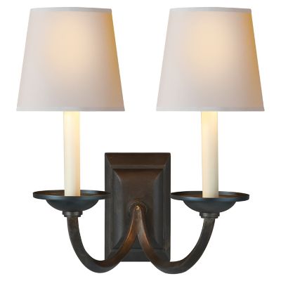 Flemish Wall Sconce (Aged Iron|Natural Paper) - OPEN BOX