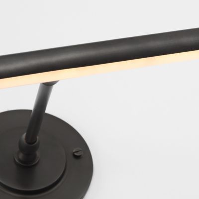 Shown in Bronze finish, 12 Inch size, detail view, lit
