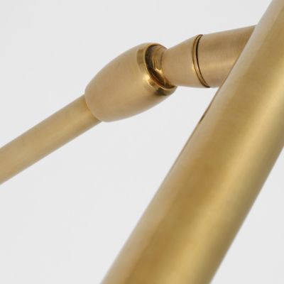 Shown in Hand-Rubbed Antique Brass finish, 12 Inch size, detail view, lit