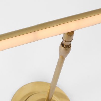 Shown in Hand-Rubbed Antique Brass finish, 24 Inch size, detail view, lit