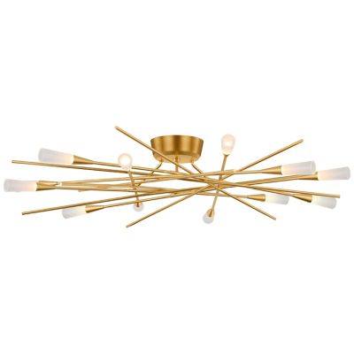 Stellar Radial LED Semi Flushmount