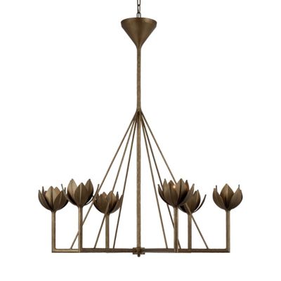 Alberto Chandelier (Antique Bronze Leaf|Large|Std)-OPEN BOX