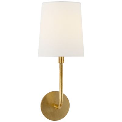 Go Lightly Wall Sconce (Gilded Shade|Linen) - OPEN BOX