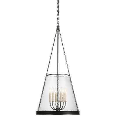 Reese Pendant(Bronze|Clear Restoration Glass|23 In)-OPEN BOX