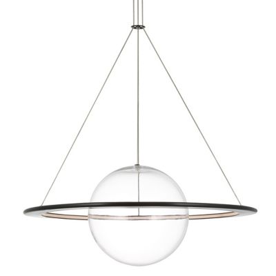 Cosmos Ring and Orb LED Chandelier