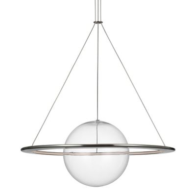 Cosmos Ring and Orb LED Chandelier