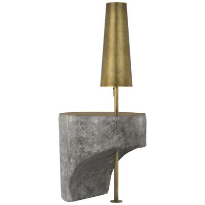 Runia Sculpted Side Table Floor Lamp