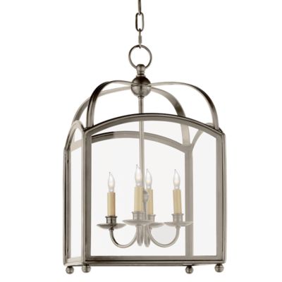 Arch Top Lantern Pendant (Antique Nickel|Small) - OPEN BOX