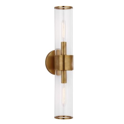 Liaison Wall Sconce (Clear|Antique Burnished Brass)-OPEN BOX