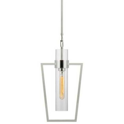 Presidio Petite Caged Pendant (Clear|Nickel) - OPEN BOX