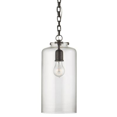 Katie Cylinder Pendant (Bronze|Clear|Small) - OPEN BOX