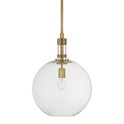 Gable Globe Pendant (Hand-Rubbed Antique Brass) - OPEN BOX
