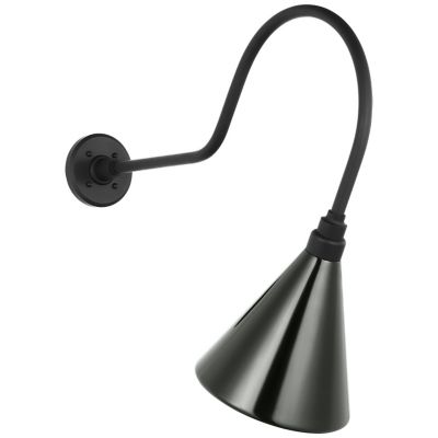 Academy Angled Outdoor Savannah Conical Wall Sconce