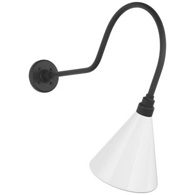 Academy Angled Outdoor Savannah Conical Wall Sconce