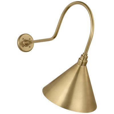 Academy Angled Outdoor Savannah Conical Wall Sconce