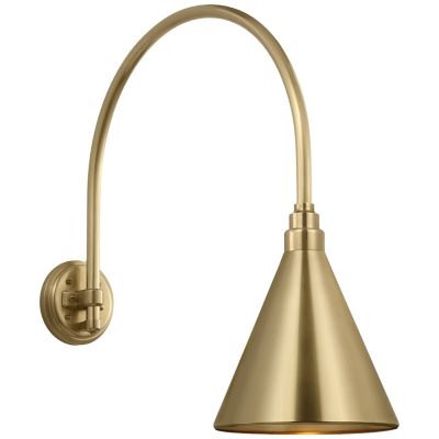 Academy Arched Conical Savannah Outdoor Wall Sconce