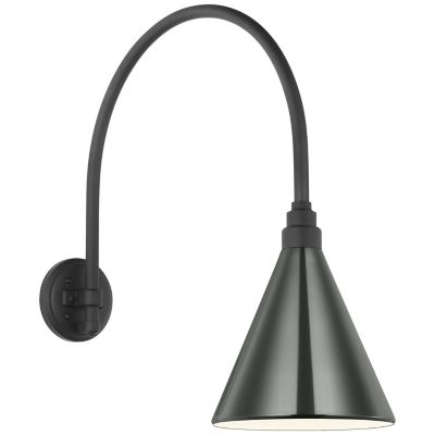Academy Arched Conical Savannah Outdoor Wall Sconce