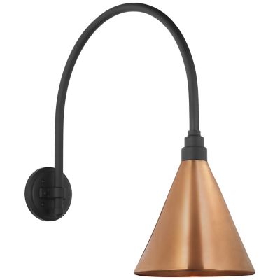 Academy Arched Conical Savannah Outdoor Wall Sconce