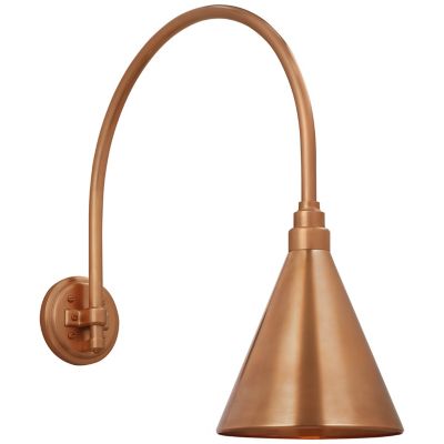 Academy Arched Conical Savannah Outdoor Wall Sconce