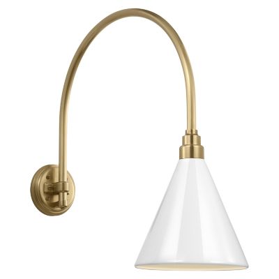 Academy Arched Conical Savannah Outdoor Wall Sconce