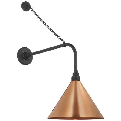 Academy Anchored Conical Savannah Outdoor Wall Sconce