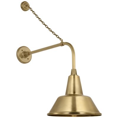 Academy Anchored Tilted Conical Savannah Outdoor Wall Sconce