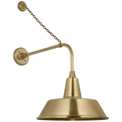 Academy Anchored Tilted Conical Savannah Outdoor Wall Sconce