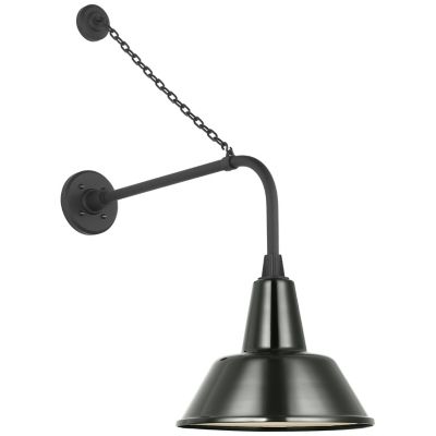 Academy Anchored Tilted Conical Savannah Outdoor Wall Sconce