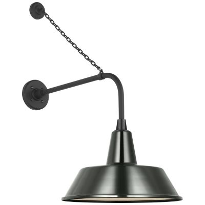 Academy Anchored Tilted Conical Savannah Outdoor Wall Sconce