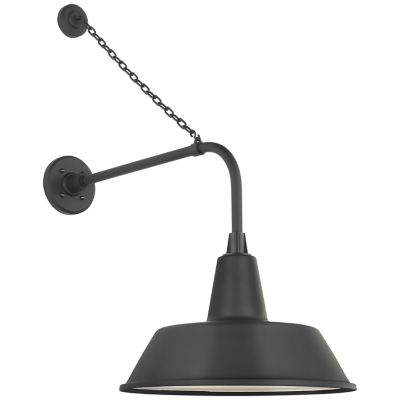 Academy Anchored Tilted Conical Savannah Outdoor Wall Sconce