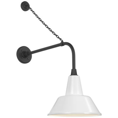 Academy Anchored Tilted Conical Savannah Outdoor Wall Sconce