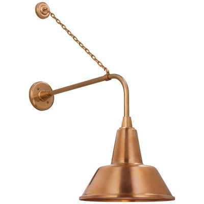 Academy Anchored Tilted Conical Savannah Outdoor Wall Sconce