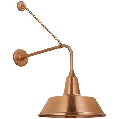 Academy Anchored Tilted Conical Savannah Outdoor Wall Sconce