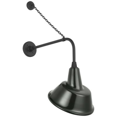 Academy Anchored Tilted Conical Savannah Outdoor Wall Sconce