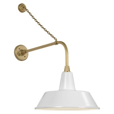 Academy Anchored Tilted Conical Savannah Outdoor Wall Sconce