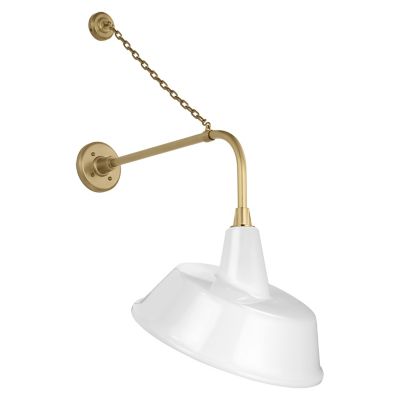 Academy Anchored Tilted Conical Savannah Outdoor Wall Sconce