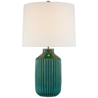 Braylen Ribbed Table Lamp (Emerald Green Crackle) - OPEN BOX
